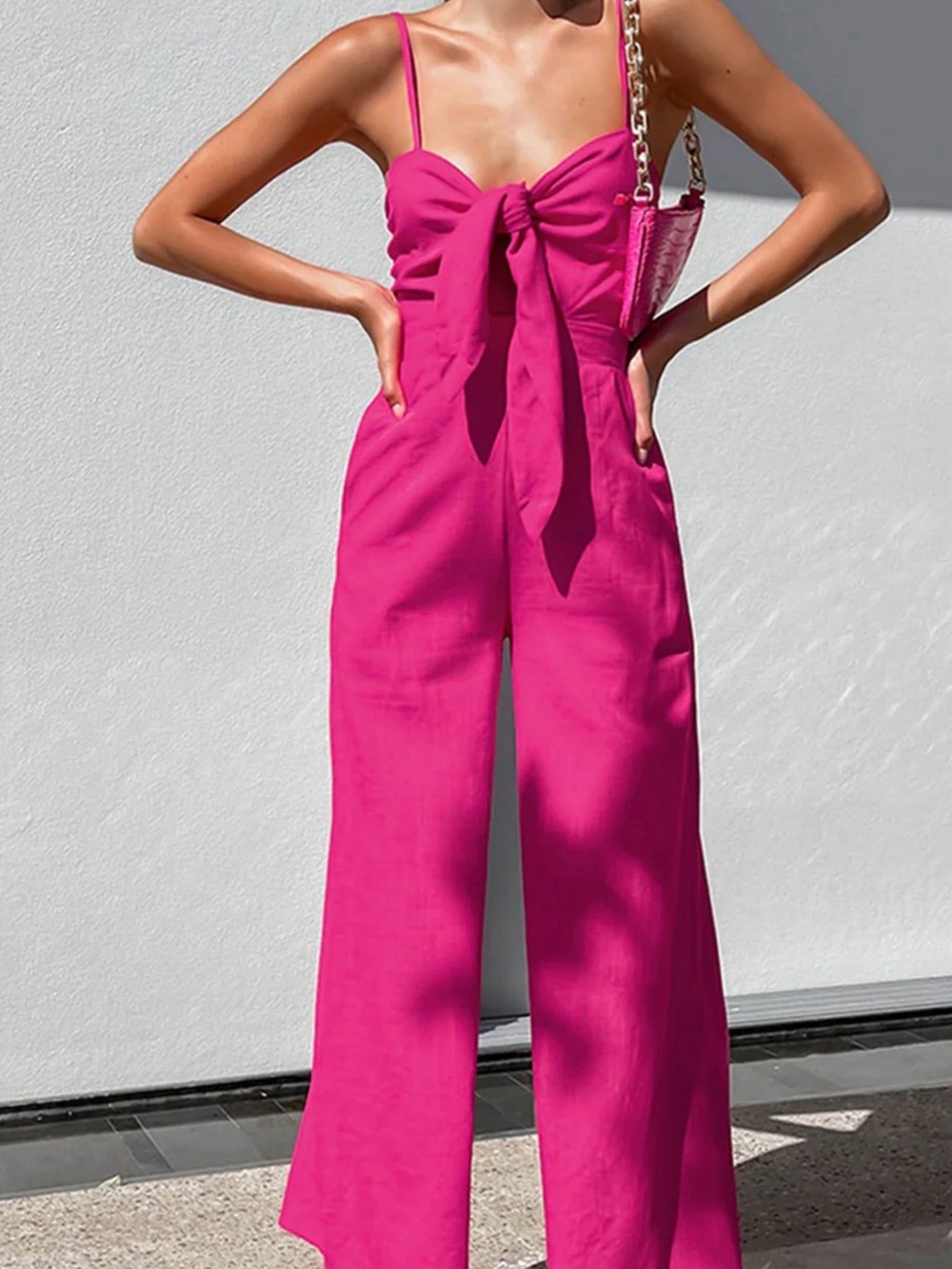 Commense Cotton Twist Detail Jumpsuit - Large - Picture 1 of 7
